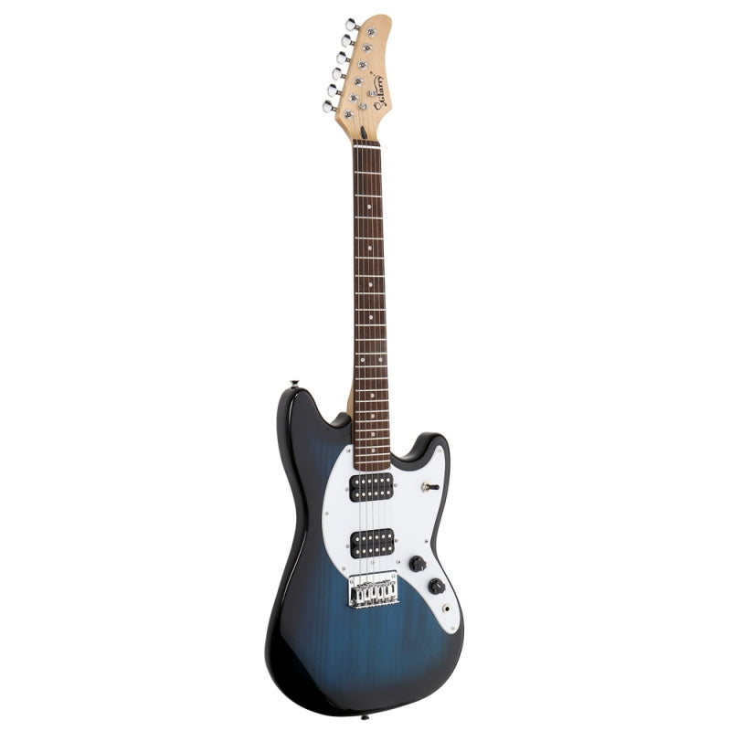 Glarry GMF Electric Guitar Laurel Wood Fingerboard HH Pickup - Blue