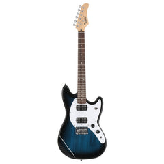 Glarry GMF Electric Guitar Laurel Wood Fingerboard HH Pickup - Blue