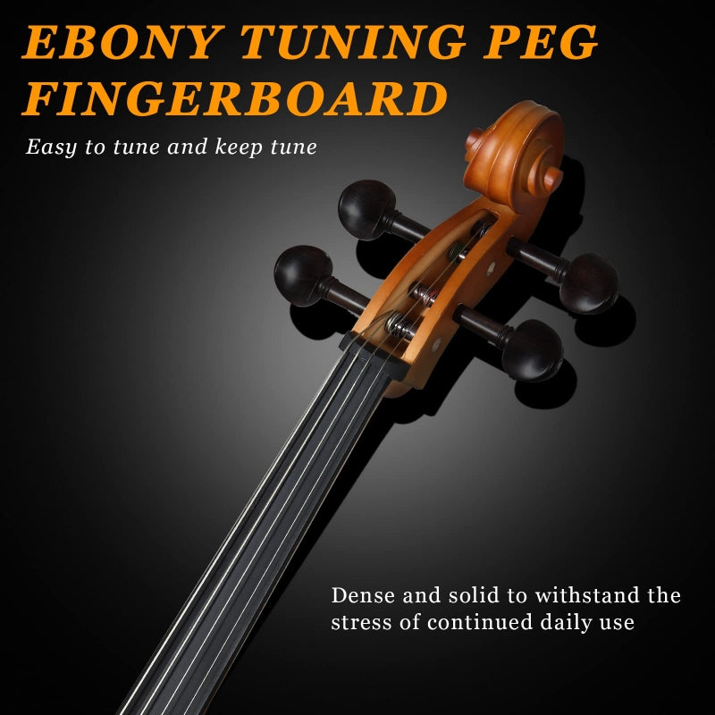 Glarry GC201 4/4 Solid Wood Spruce Panel Cello - Matte