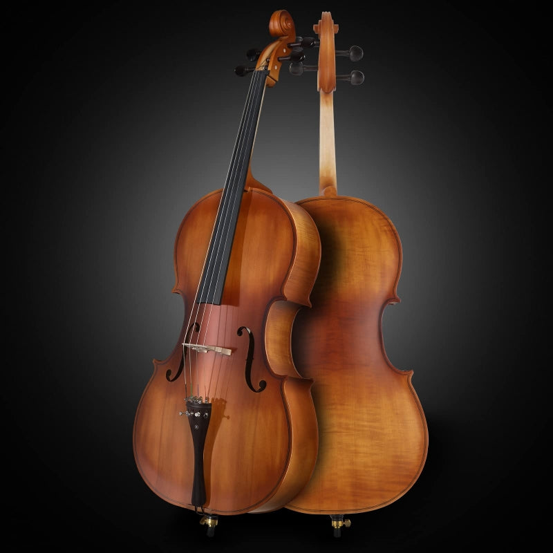 Glarry GC201 4/4 Solid Wood Spruce Panel Cello - Matte