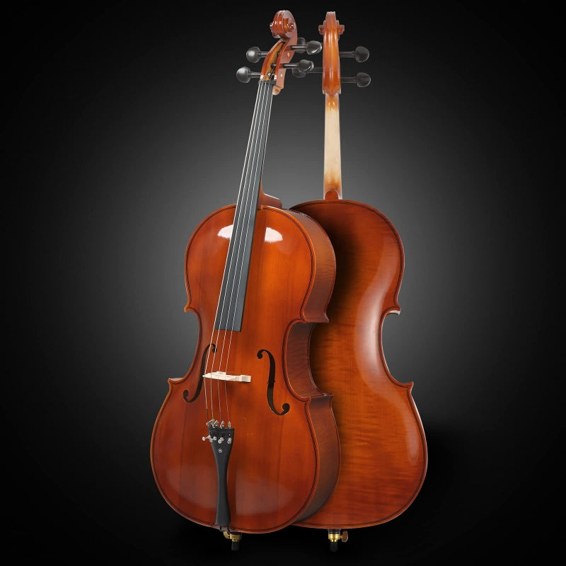 Glarry GC201 4/4 Solid Wood Spruce Panel Cello - Varnish