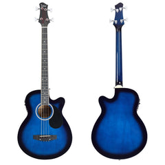 Glarry GMB101 44.5 Inch EQ Acoustic Bass Guitar - Blue