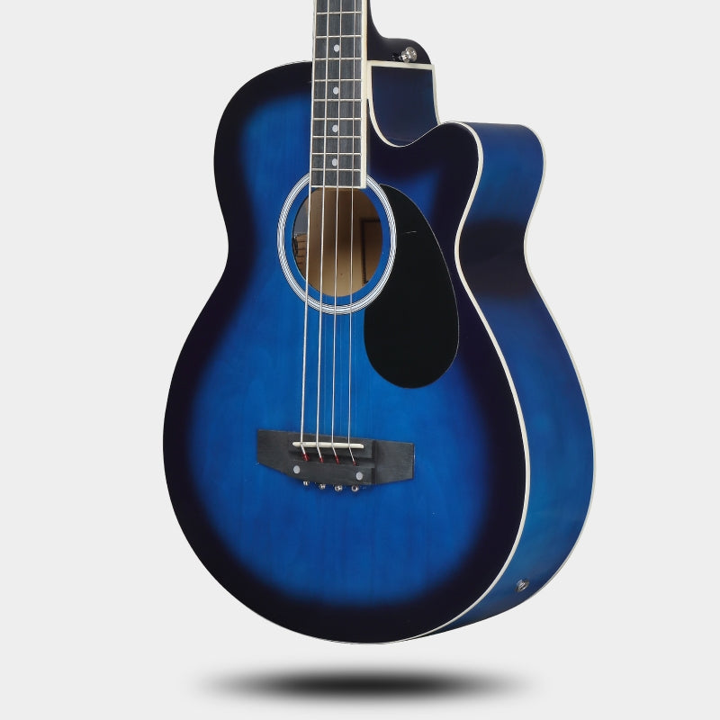 Glarry GMB101 44.5 Inch EQ Acoustic Bass Guitar - Blue