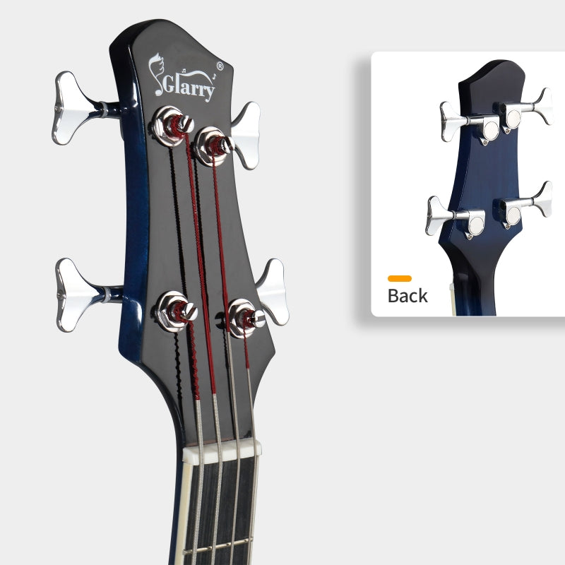 Glarry GMB101 44.5 Inch EQ Acoustic Bass Guitar - Blue