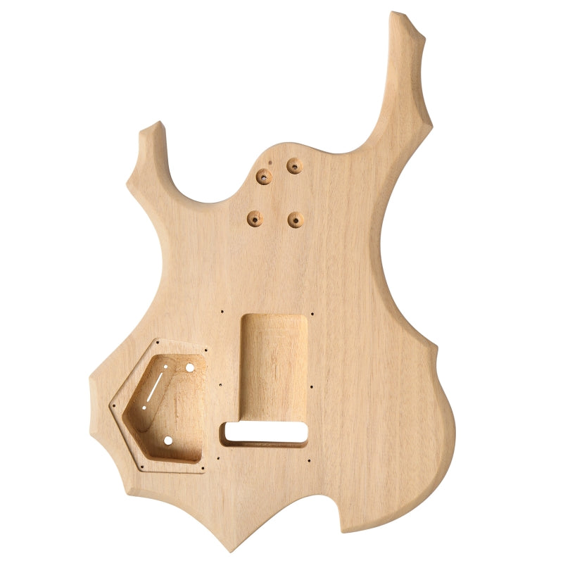 Glarry DIY Burning Fire HH Pickup Electric Guitar Kit