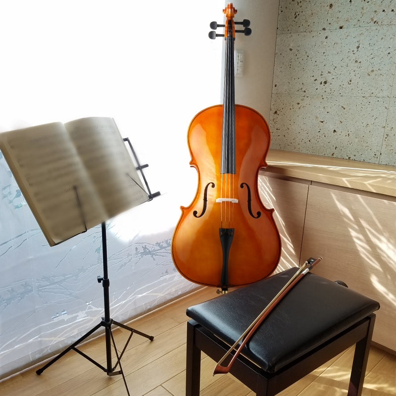 Glarry GC101 4/4 Full-Size Acoustic Cello - Nature