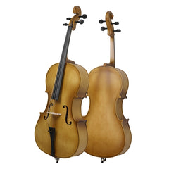 Glarry GC101 4/4 Full-Size Acoustic Cello - Golden