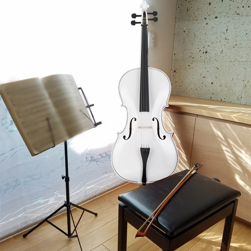 Glarry GC101 4/4 Full-Size Acoustic Cello White