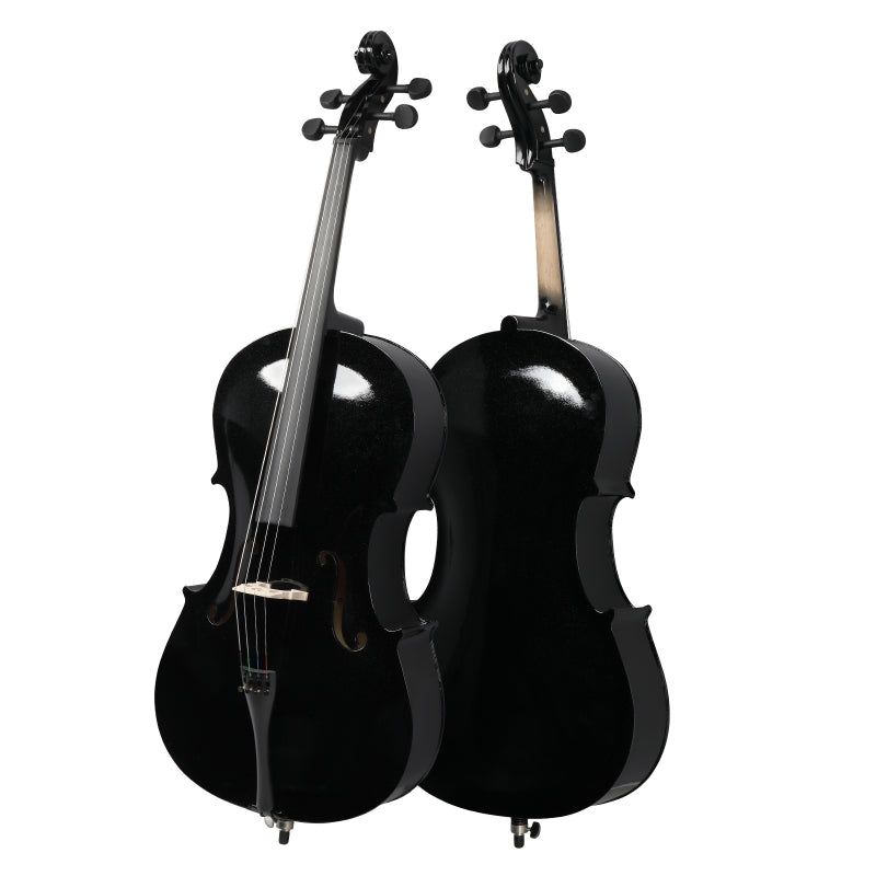 Glarry GC101 4/4 Full-Size Acoustic Cello - Black