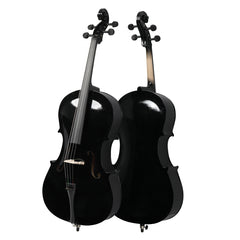 Glarry GC101 4/4 Full-Size Acoustic Cello - Black