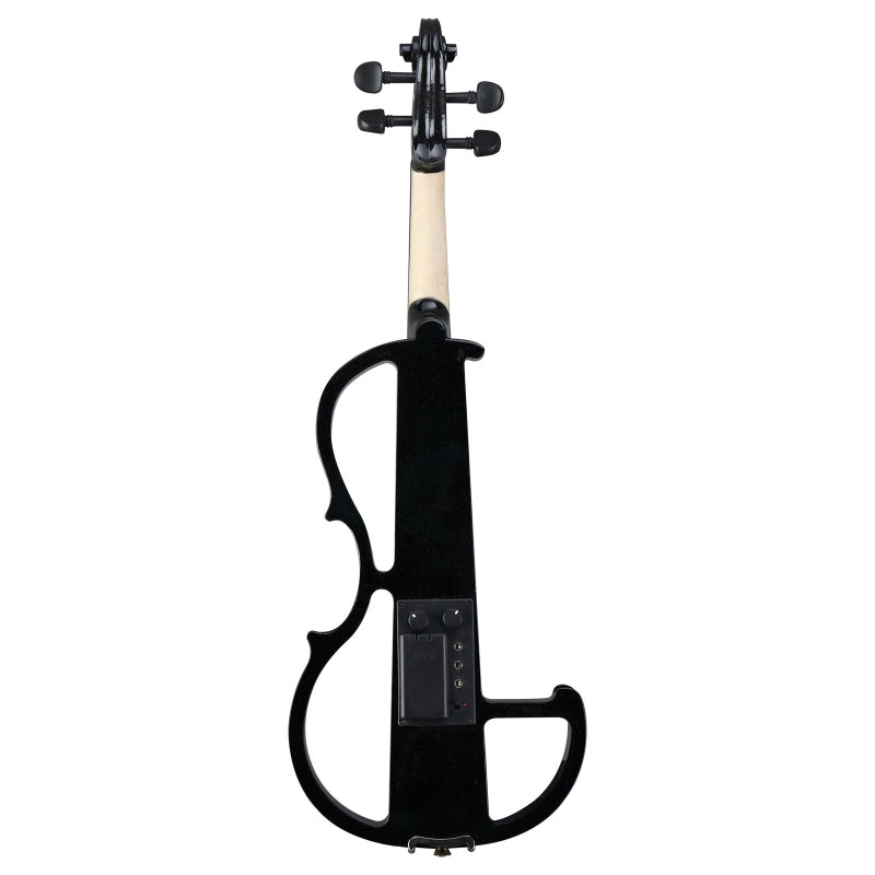 Glarry GV501 4/4 Full Size Acoustic Silent Electric Violin with Headphone - Black