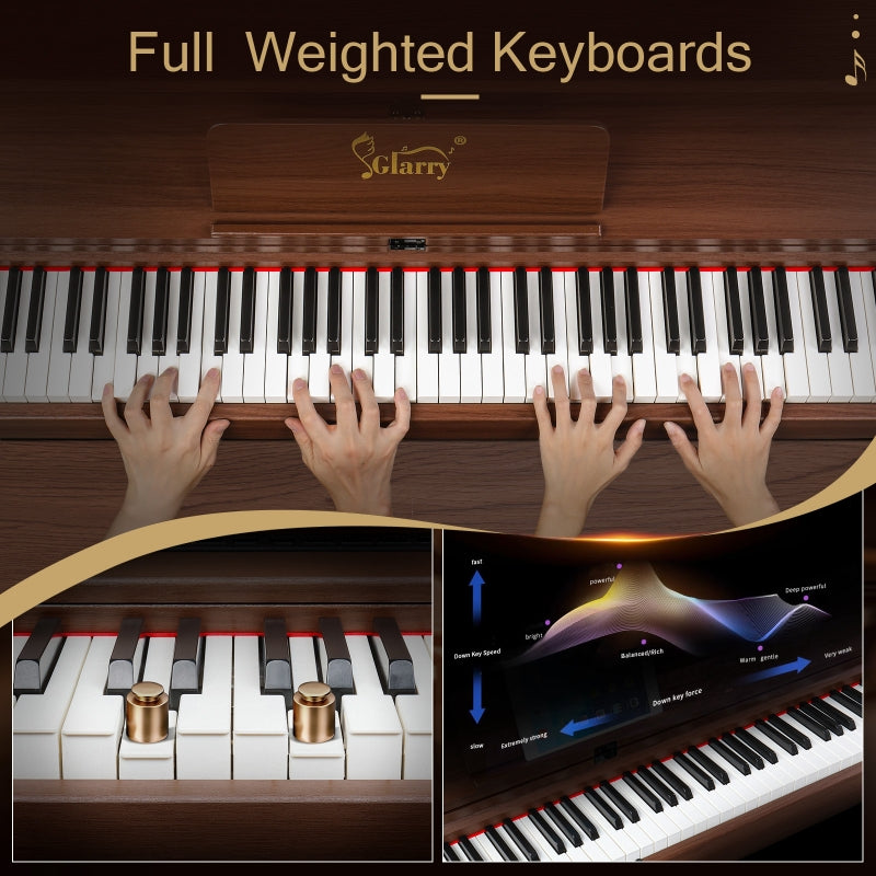 Glarry GDP-205 88 Key Full Size Weighted Keyboards Digital Piano