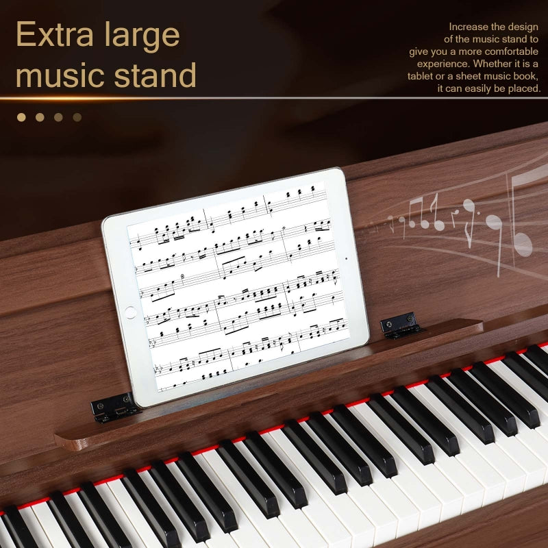 Glarry GDP-107 88-Key Home Fully Weighted Hammer-action Keybed Digital Piano