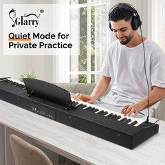 Glarry GPP-108 88-Key Semi-Weighted Keybed Digital Piano - Black