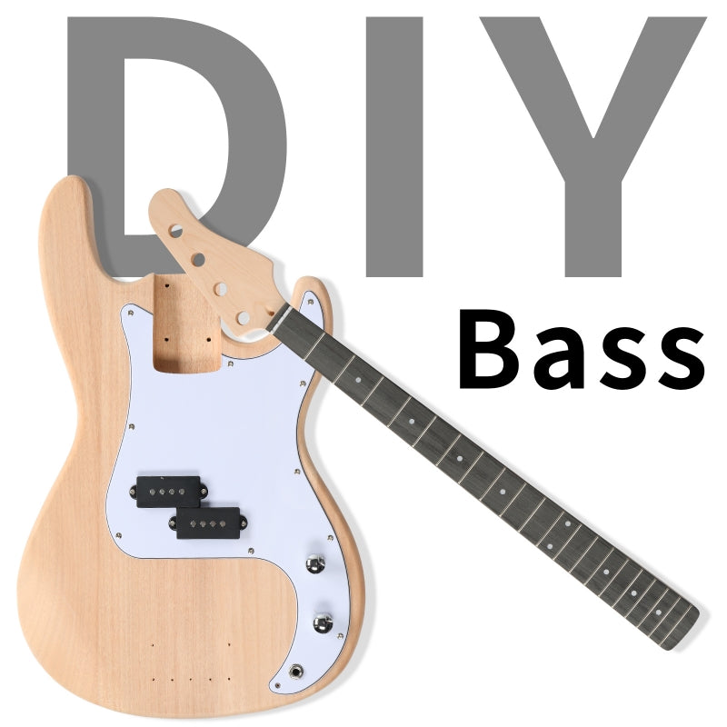 Glarry DIY GP Style Electric Bass Guitar