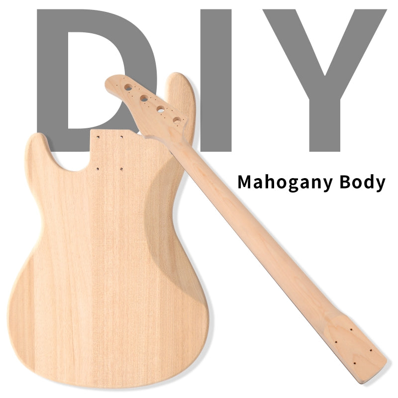 Glarry DIY GP Style Electric Bass Guitar
