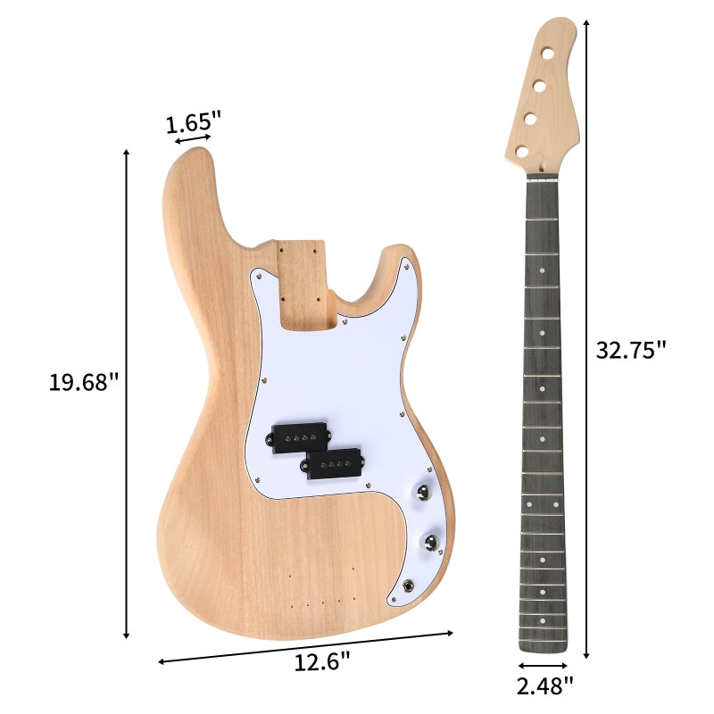 Glarry DIY GP Style Electric Bass Guitar