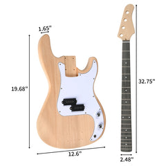 Glarry DIY GP Style Electric Bass Guitar
