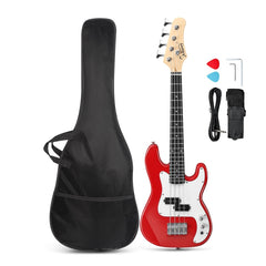 Glarry GP 36in Kid's Electric Bass Guitar - Red