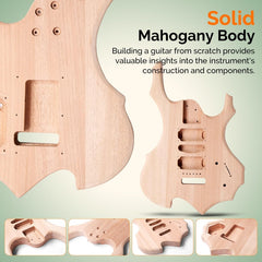 Glarry DIY Burning Fire HSH Pickup Electric Guitar Kit